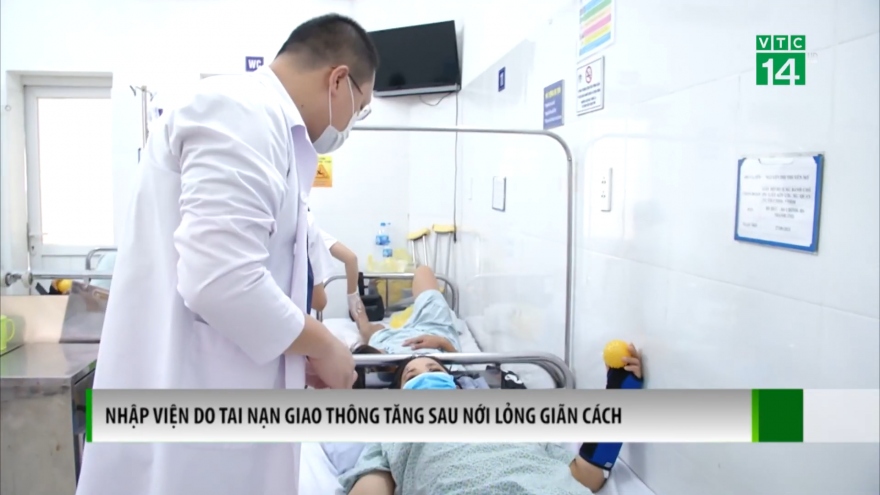 Nhập viện do tai nạn giao thông tăng sau nới lỏng giãn cách